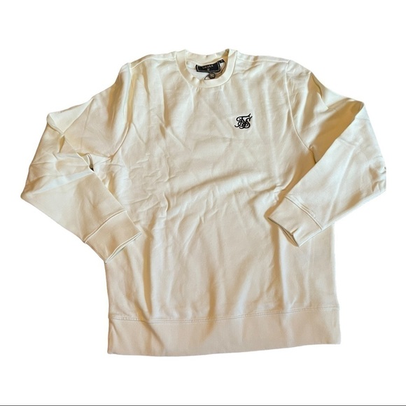 SIKSILK Ecru Essential Crew Sweatshirt - Picture 5 of 13